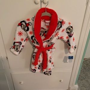 NWT Toddler Minnie Christmas robe